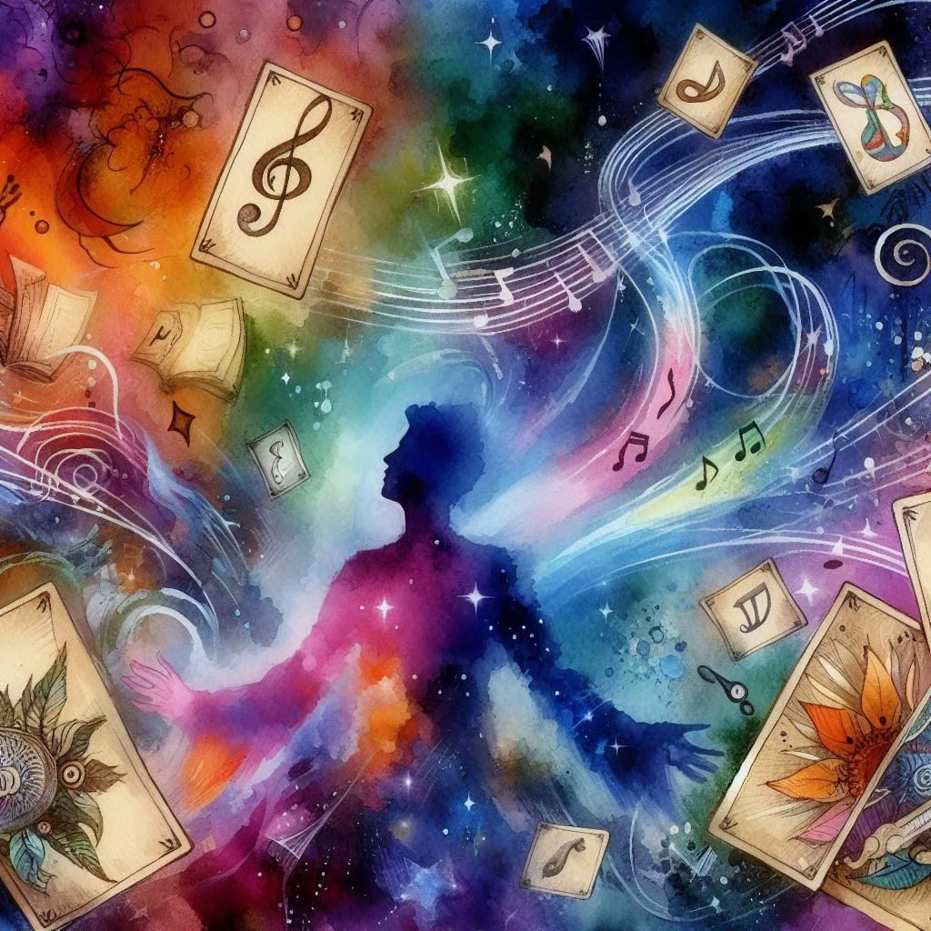 open the creative flow with tarot